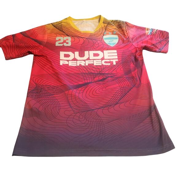 Dude Perfect Men's Size S Panda-Monium Tour Jersey #23 - Picture 1 of 10